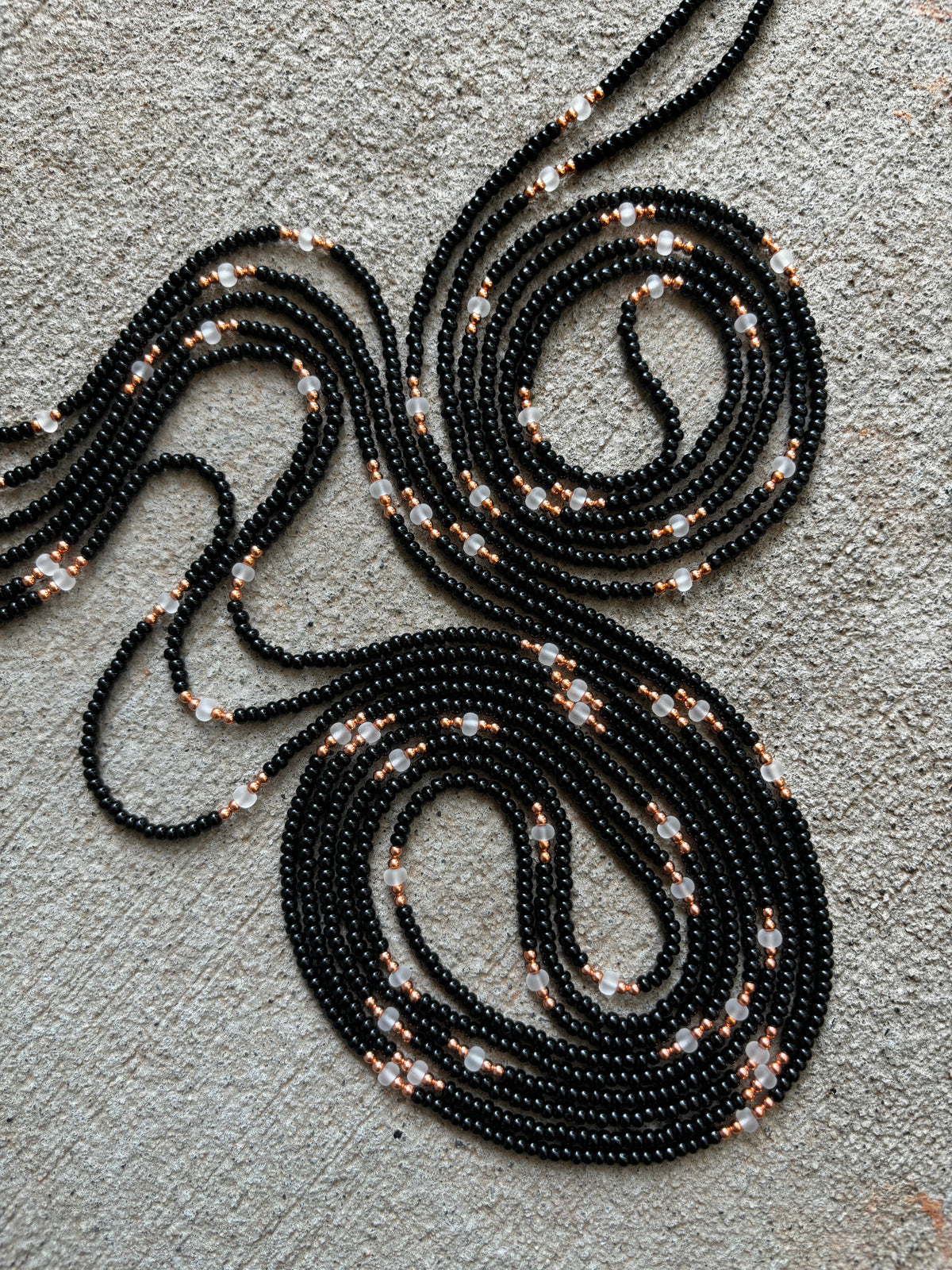Sankofa handmade African tie-on waist beads by Raine Waistbeads