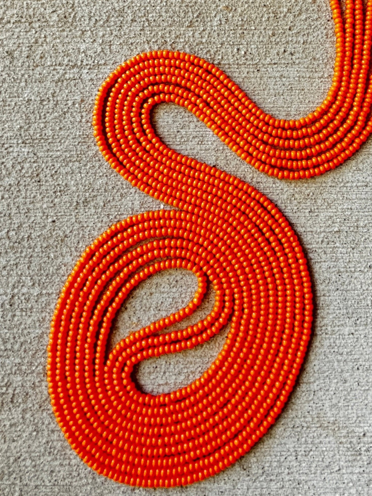 Orange Edit waist beads, Raine Waistbeads