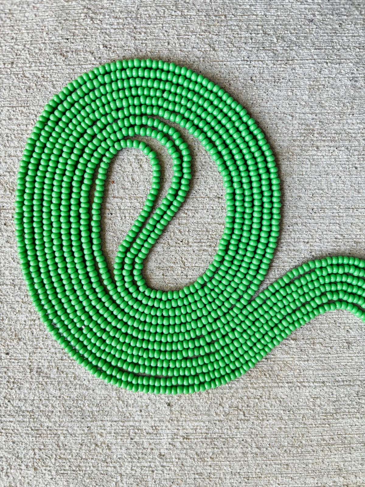 Green Edit waist beads, Raine Waistbeads