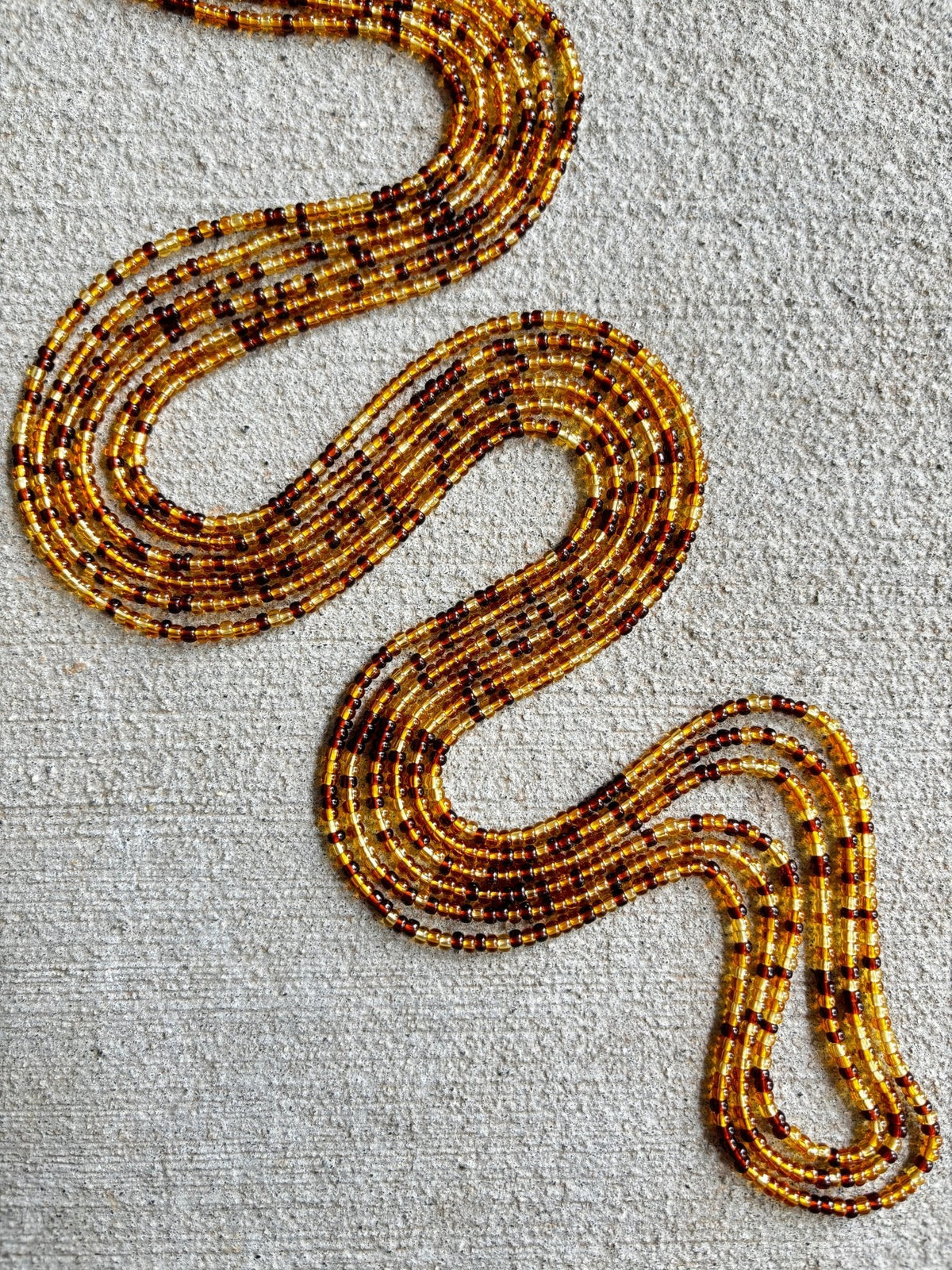 Brown Edit waist beads, Raine Waistbeads