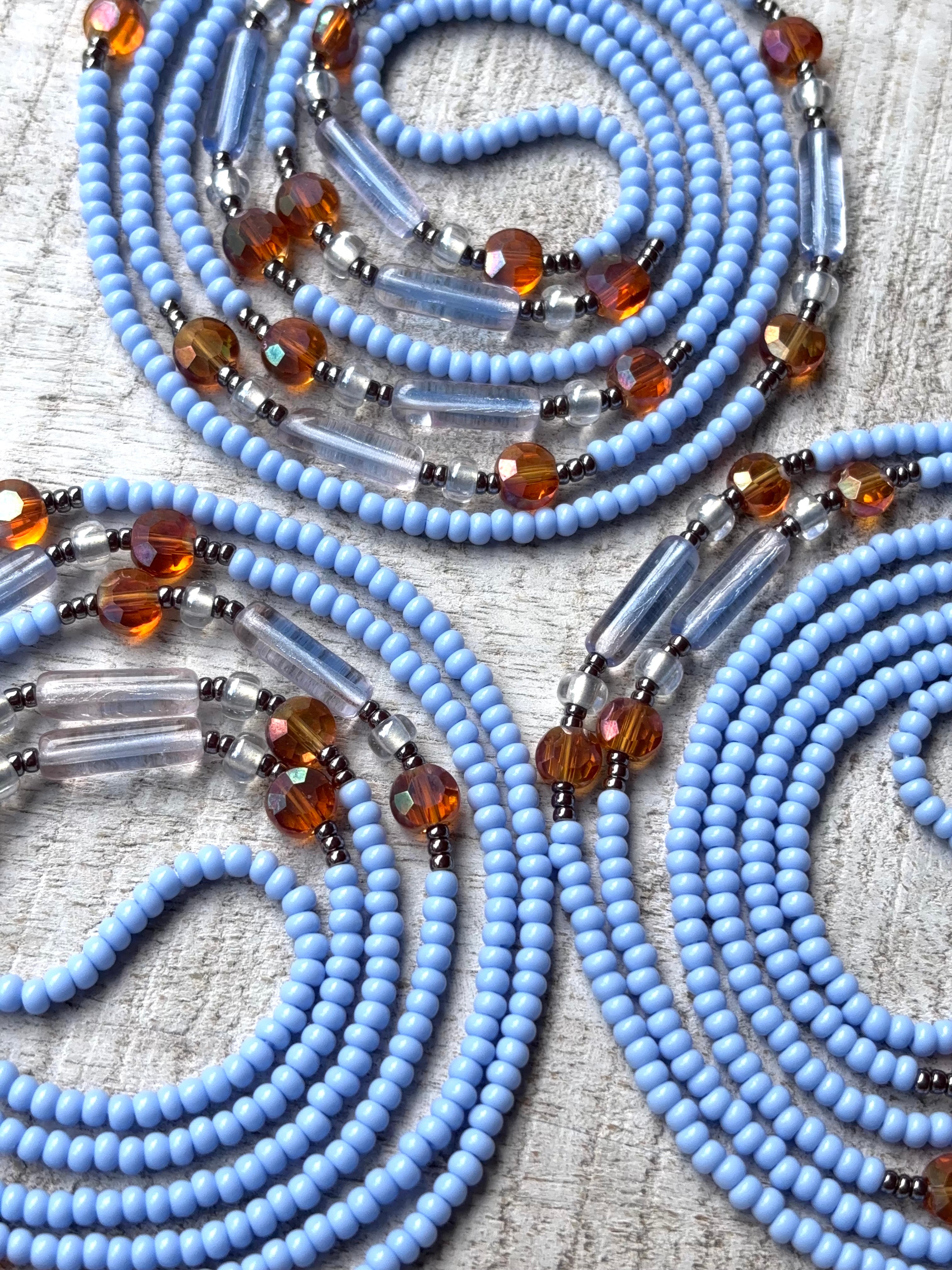 Summer Blues Waistbead