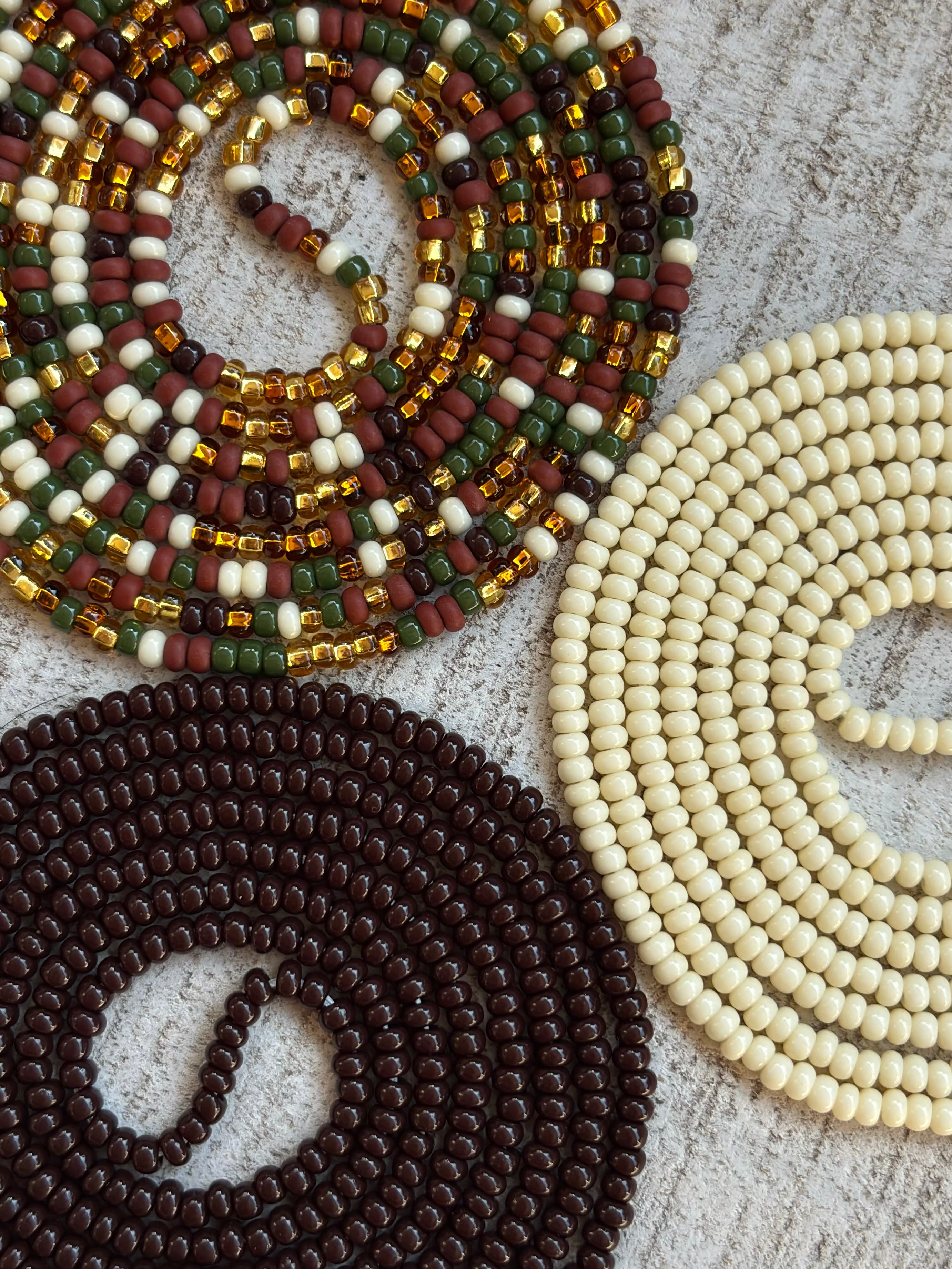 Earthy- 3 Piece Waistbead Set