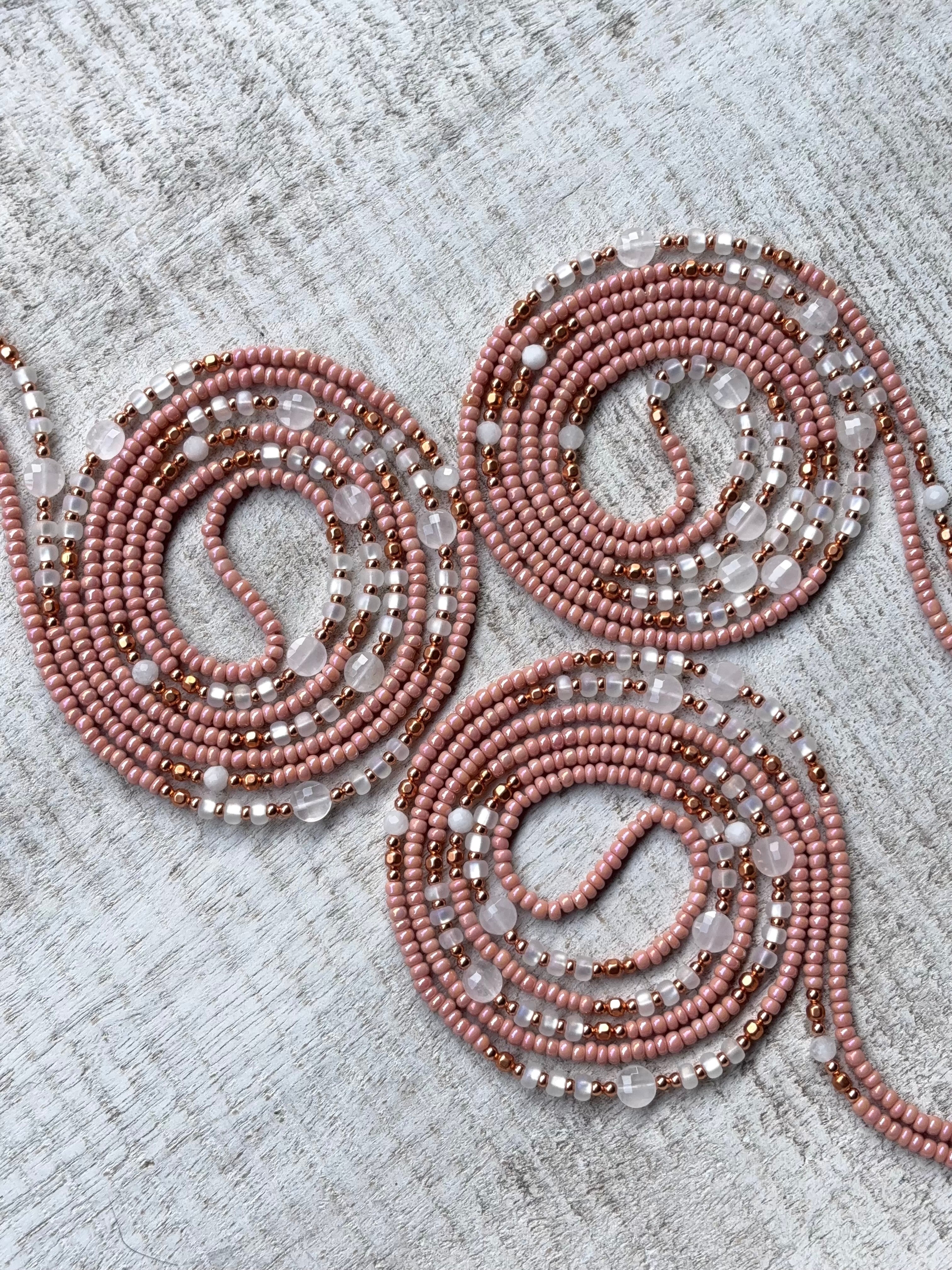 Blushing Over Pink Waistbead