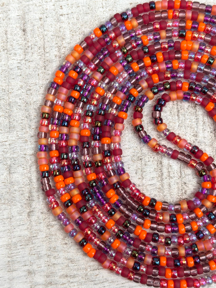 Orgasmic Magic Waistbead, handcrafted African tie-on waist beads by Raine Waistbeads