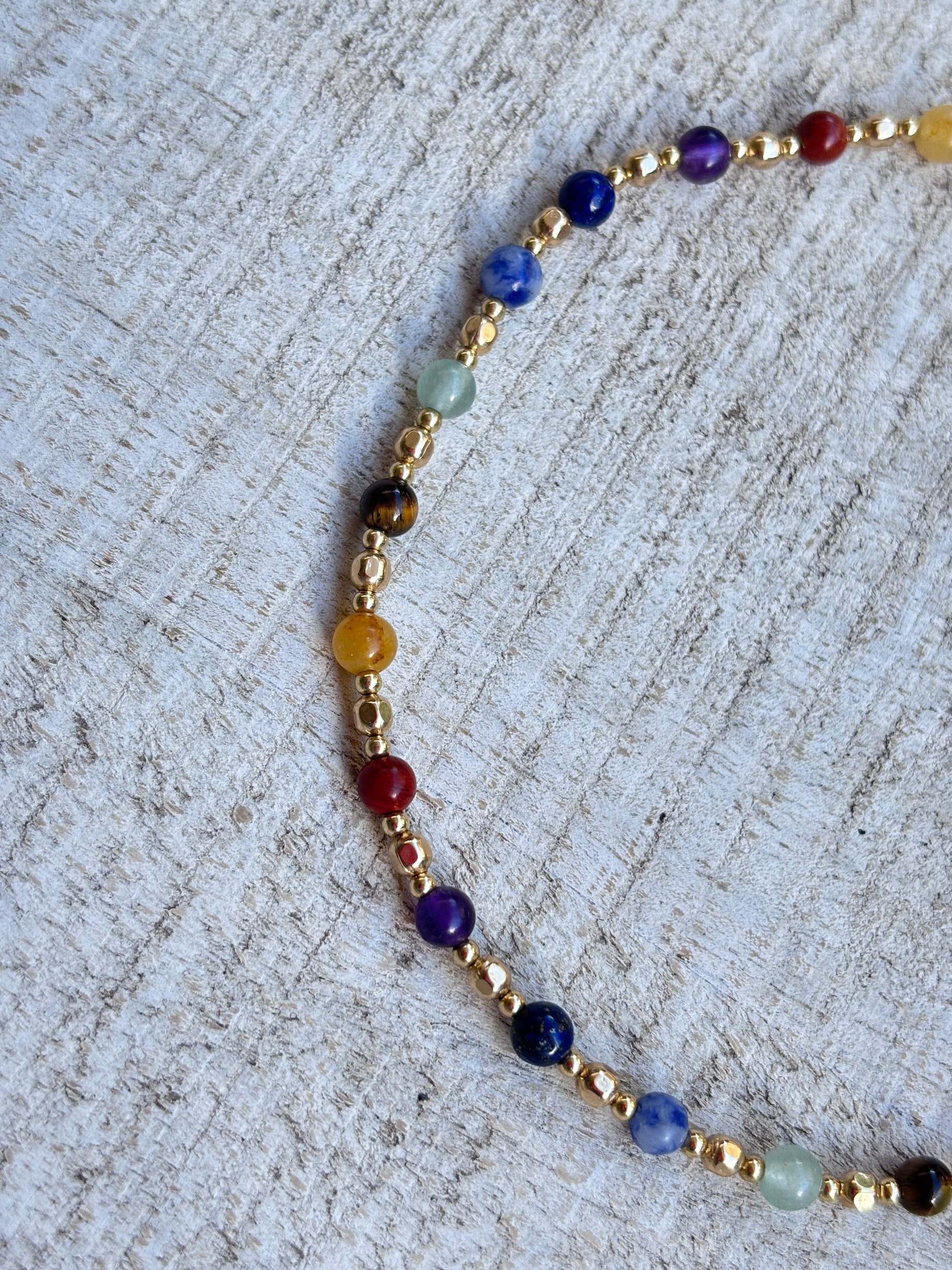 Balance Beam Anklet- 14K Gold