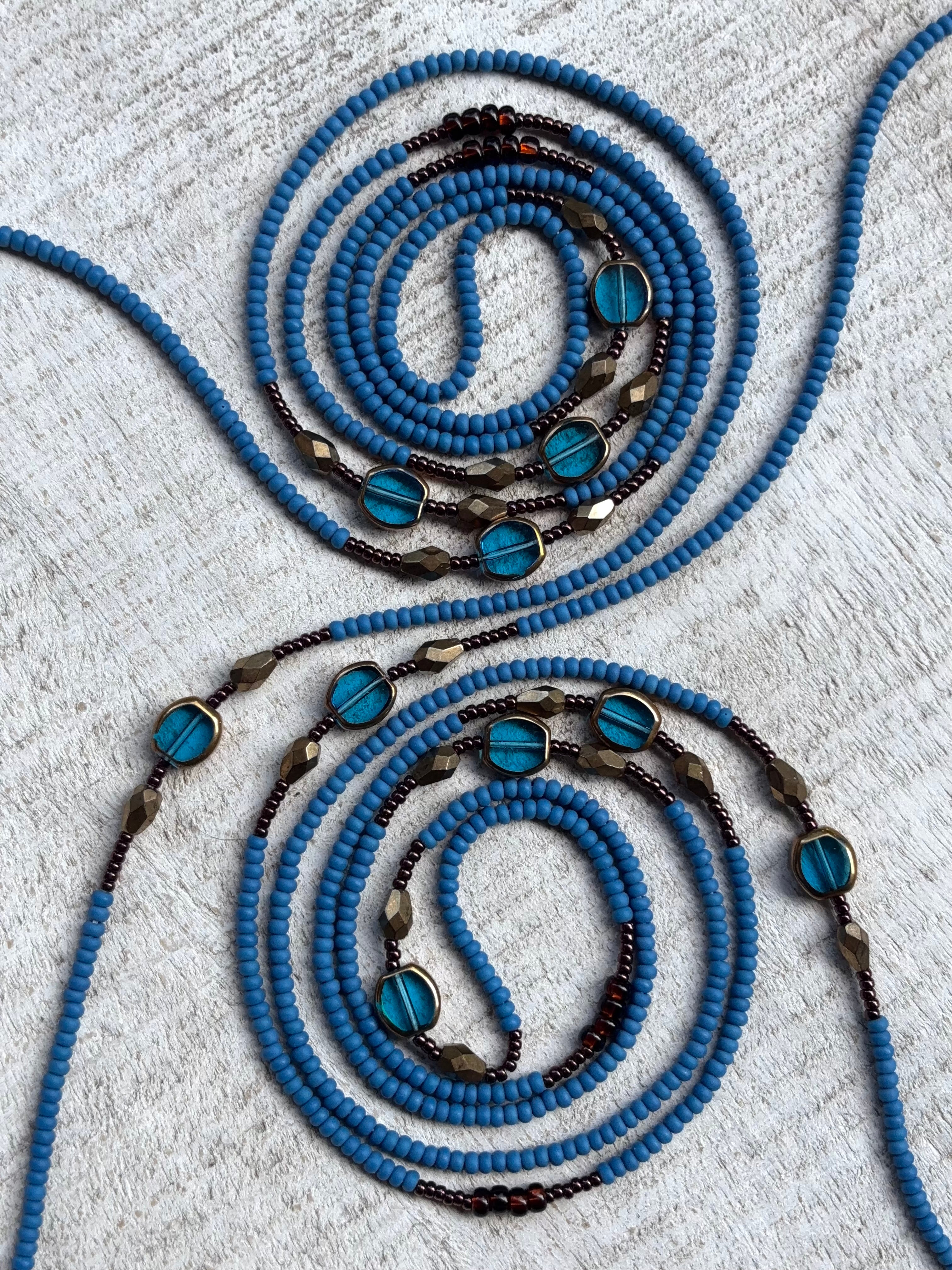 Misty Blue Waistbead