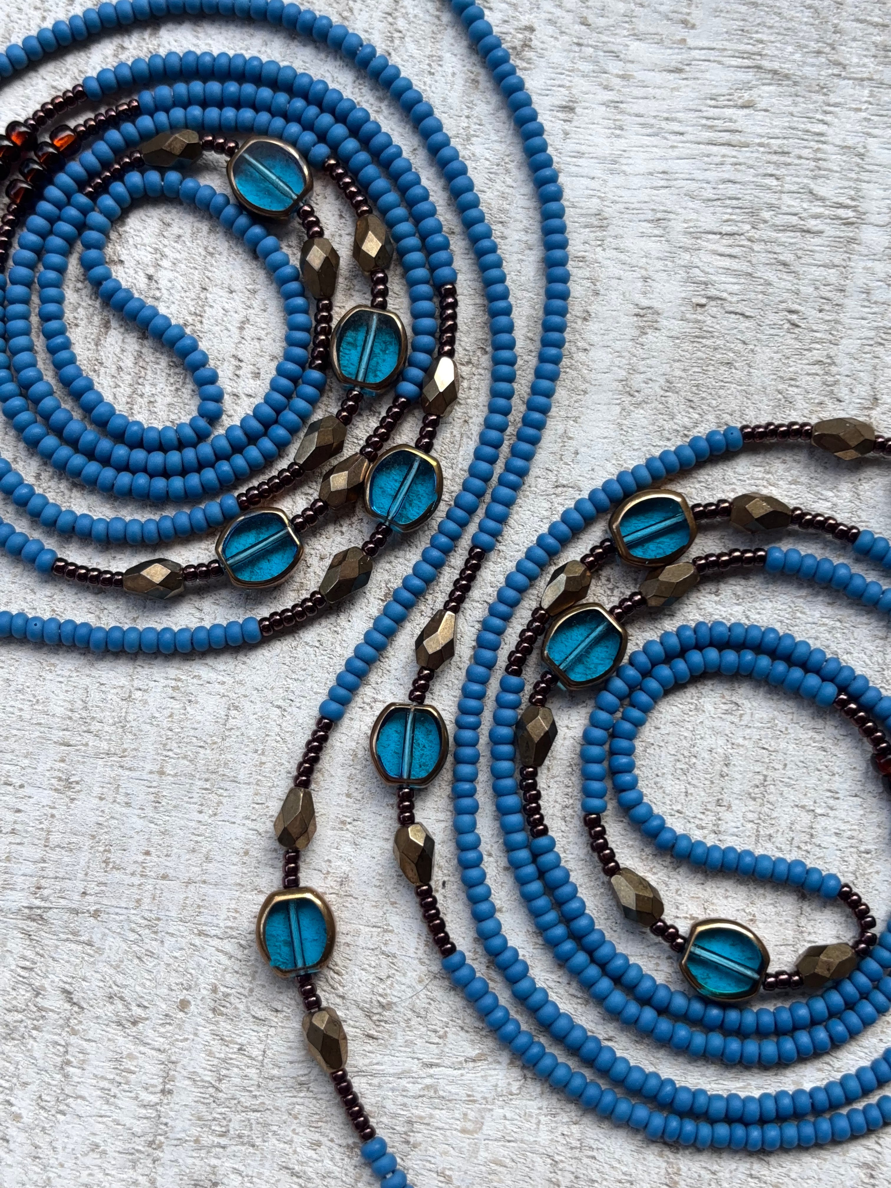 Misty Blue Waistbead