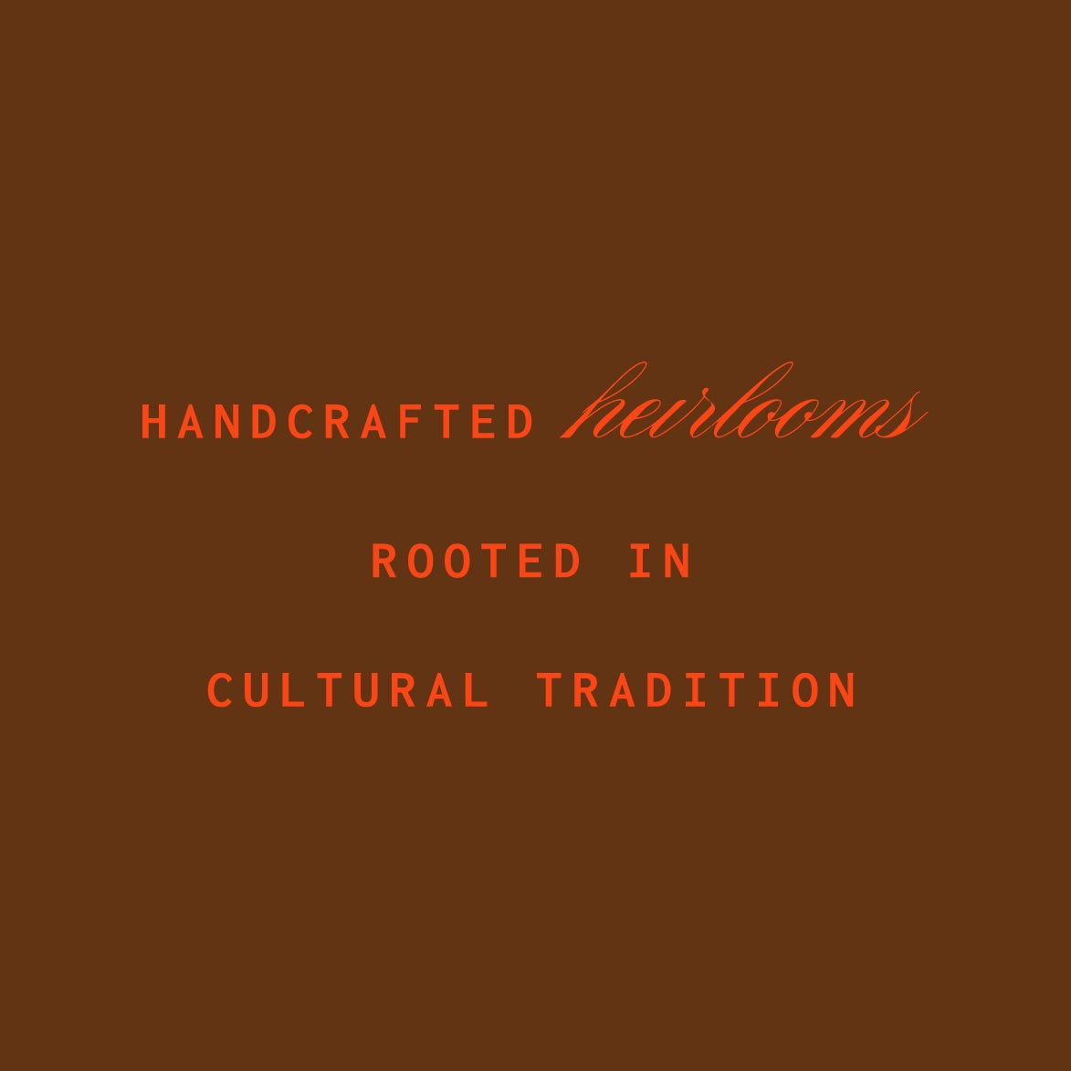 Raine Waistbeads Tagline that says "Handcrafted heirlooms rooted in cultural tradition"