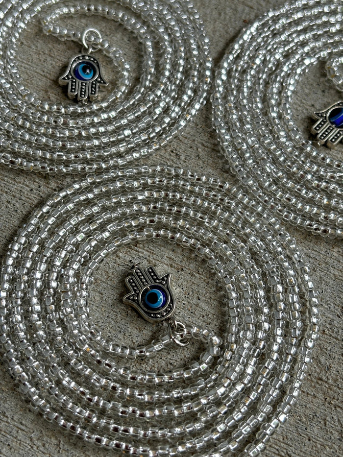 A Girl's BF Waistbead, handcrafted African tie-on waist beads by Raine Waistbeads