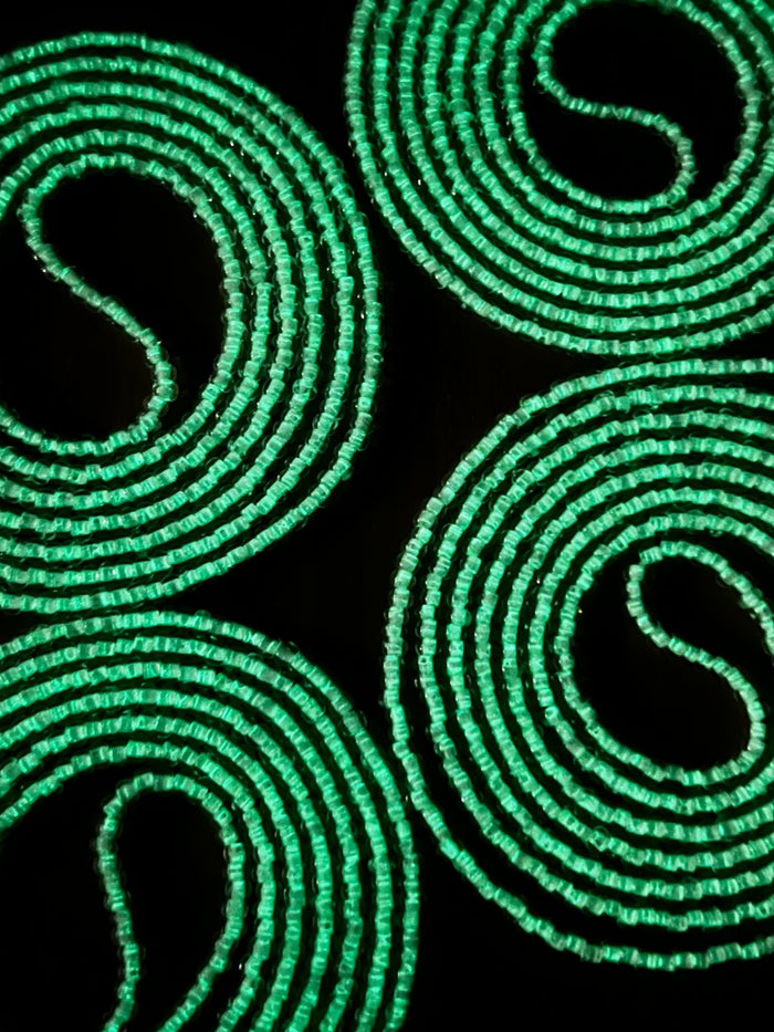 Glow Waistbead, handcrafted African tie-on waist beads by Raine Waistbeads