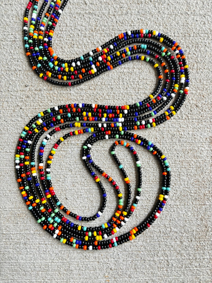 Yin Waistbead, handcrafted African tie-on waist beads by Raine Waistbeads